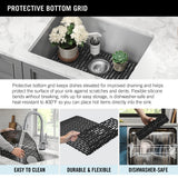 Delta 18-in x 24-in Stainless Steel Undermount Laundry Sink with Drain