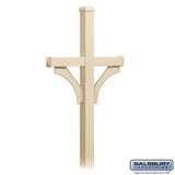 Deluxe Mailbox Post - 2 Sided for Two Mailboxes - In-Ground Mounted - Sandstone