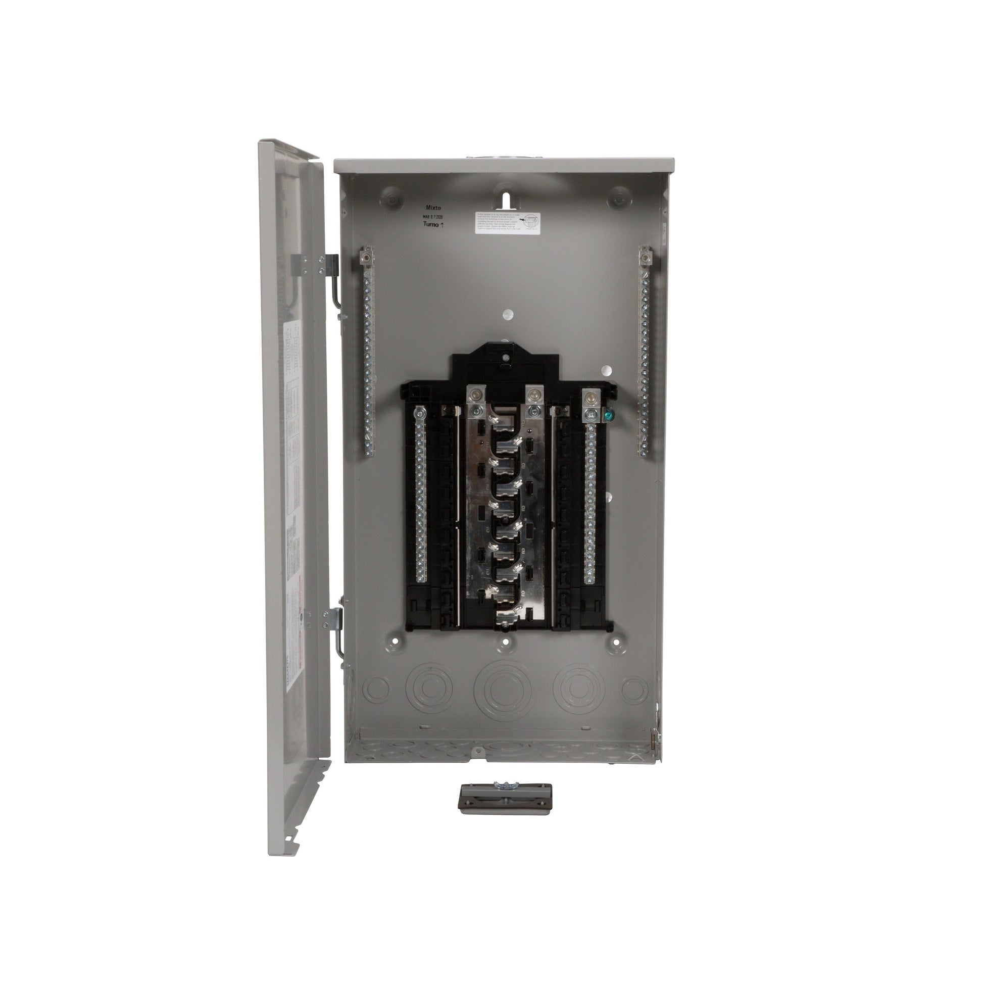 Siemens PN 200-Amp 20-space load center - angle view