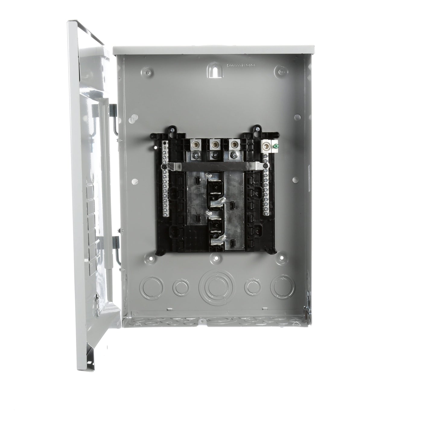 Siemens ES 200-Amp 12-space load center - angle view