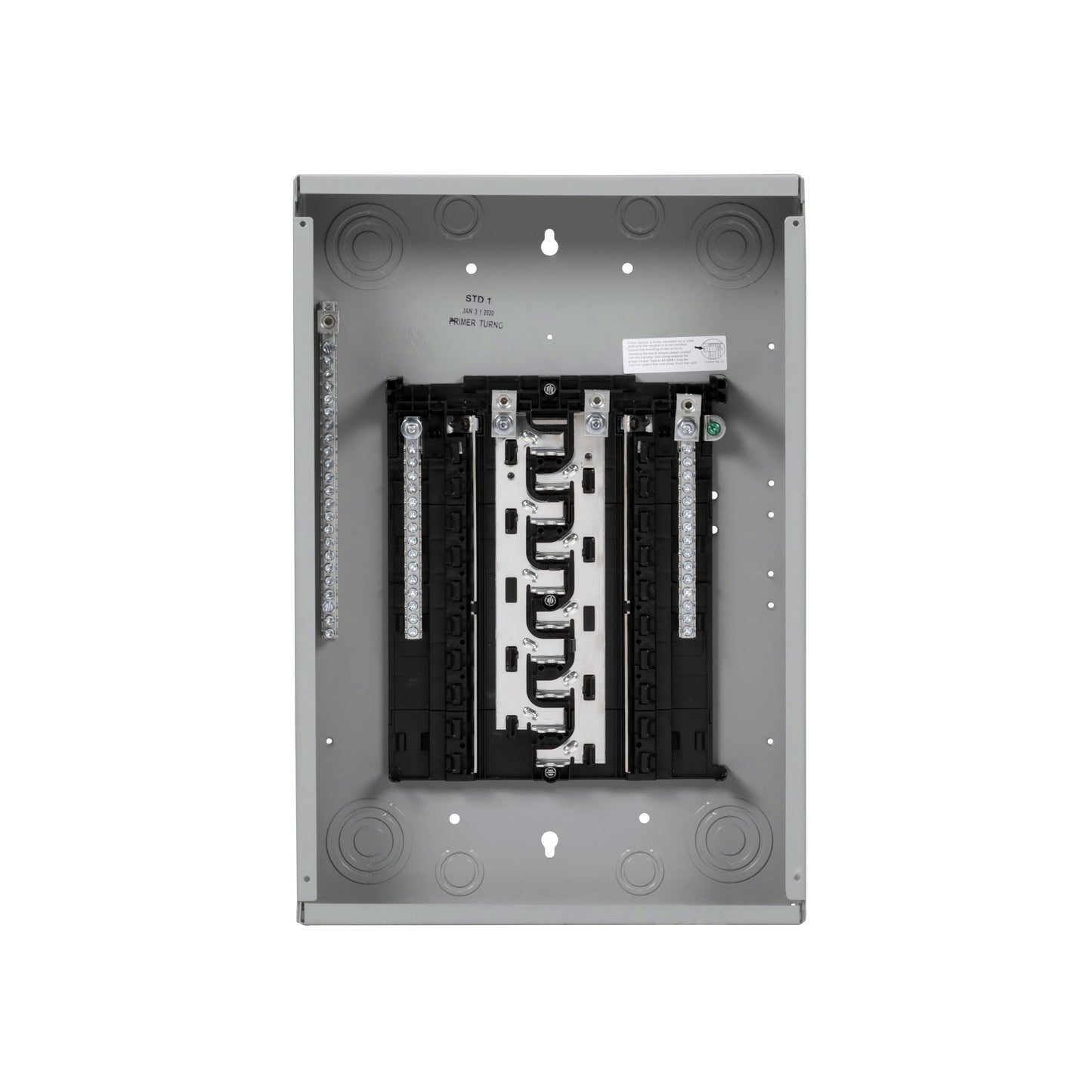 Siemens SN 150-Amp 20-space load center - angle view
