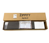 Zippity Outdoor Products Maui 3 Panels 2-ft H x 2-ft W Charcoal Vinyl Square-top Fence Panel No Dig (Unassembled)