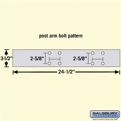 Deluxe Mailbox Post - 2 Sided for 4 Mailboxes - In-Ground Mounted - Sandstone