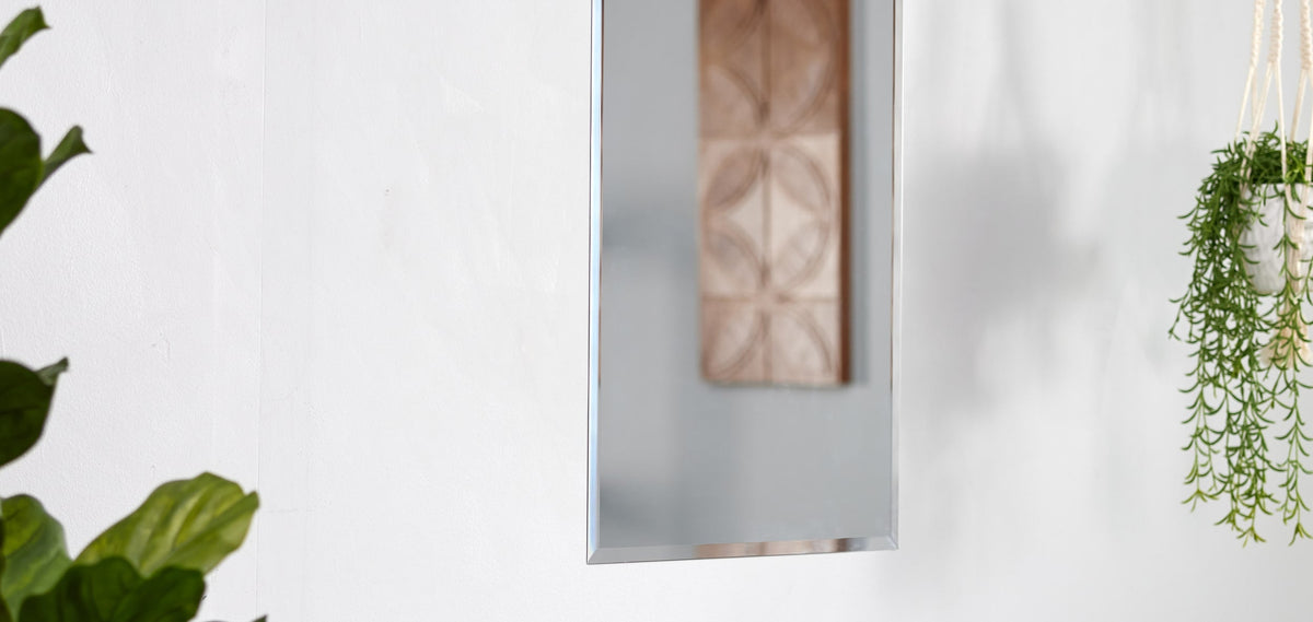 Project Source 16-in x 26-in Rectangle Surface/Recessed Frameless Mirrored Medicine Cabinet