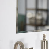 Project Source 16-in x 26-in Rectangle Surface/Recessed Frameless Mirrored Medicine Cabinet