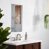 Project Source 16-in x 26-in Rectangle Surface/Recessed Frameless Mirrored Medicine Cabinet