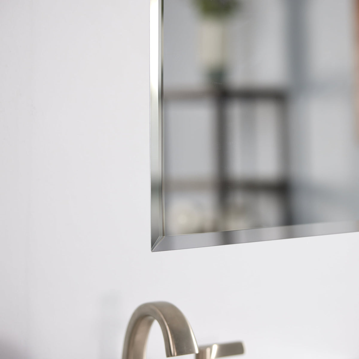 Project Source 16-in x 20-in Rectangle Surface/Recessed Frameless Mirrored Medicine Cabinet, White Plastic Body