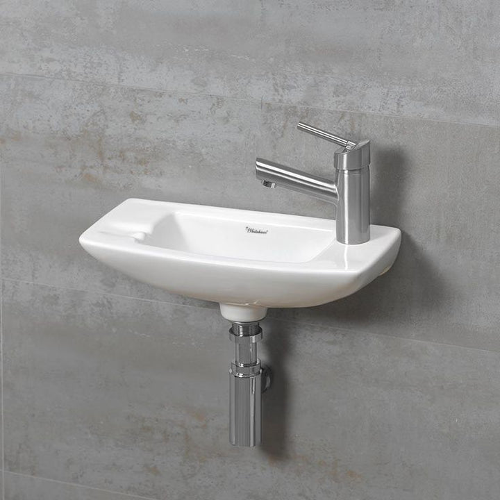 Whitehaus Collection Isabella Wall-Mounted Bathroom Sink in White
