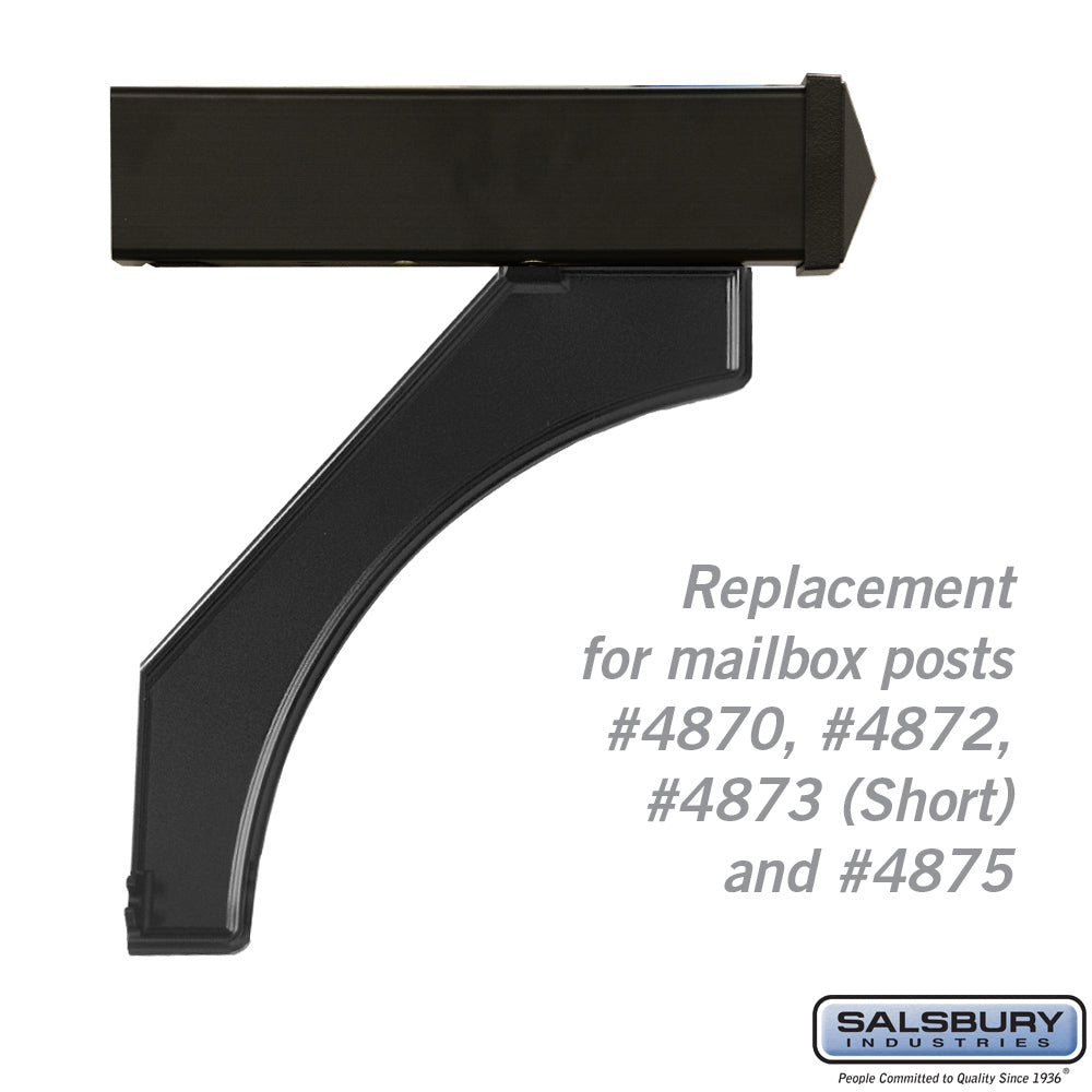 Arm Kit Replacement for Deluxe Mailbox Post - Black