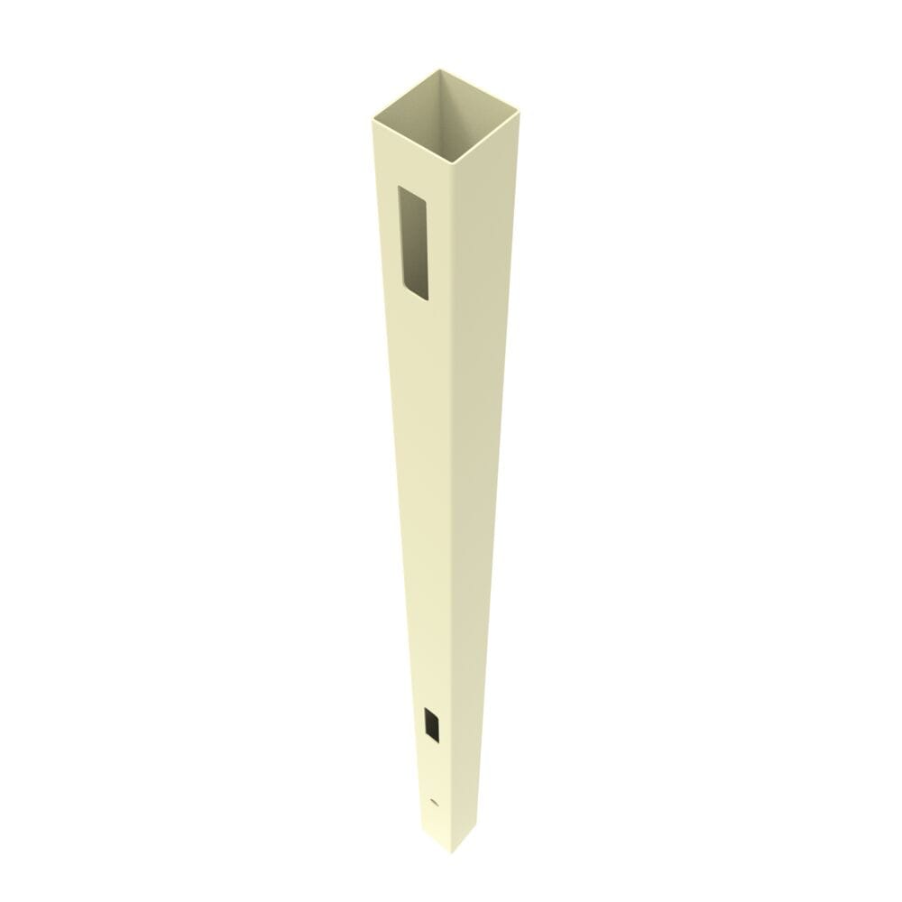 Freedom Barington/Newbeck 9-ft H x 5-in W Sand Vinyl End Fence Post (Assembled)