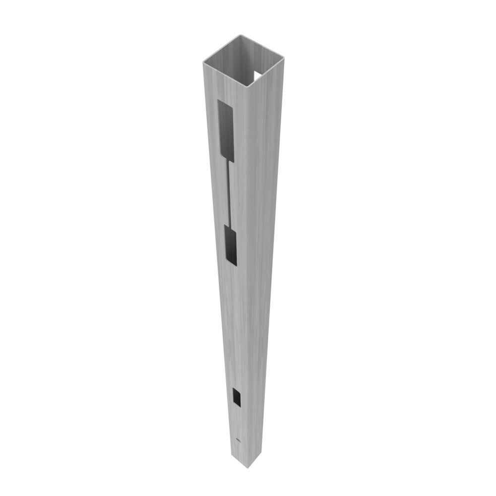 Freedom Barington/Newbeck DSP 9-ft H x 5-in W Driftwood Vinyl Line Fence Post (Assembled)