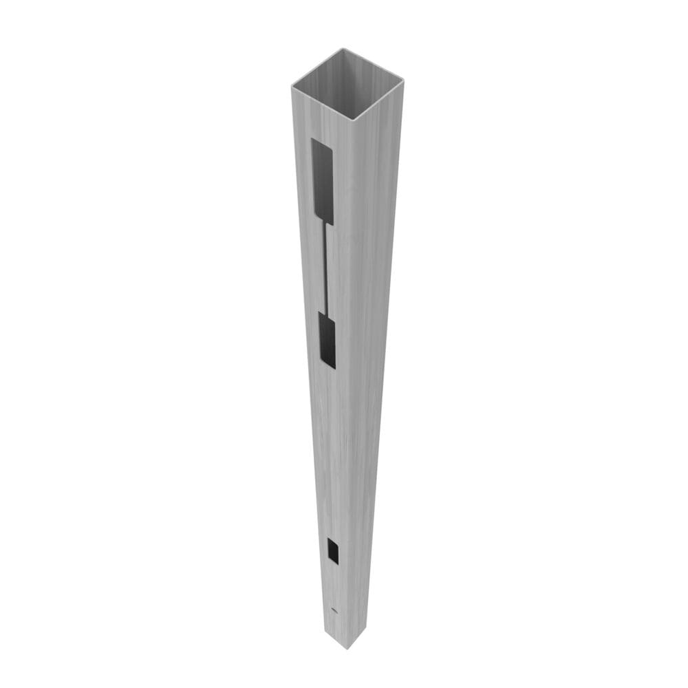 Freedom Barington Boardwalk/Newbeck Boardwalk 9-ft H x 5-in W Driftwood Vinyl End Fence Post (Unassembled)