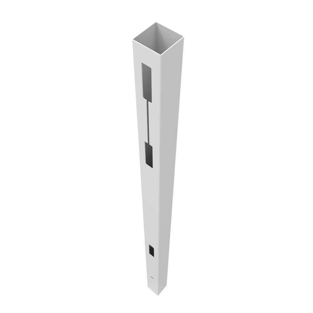 Freedom Barington/Newbeck DSP 9-ft H x 5-in W White Vinyl End Fence Post (Assembled)