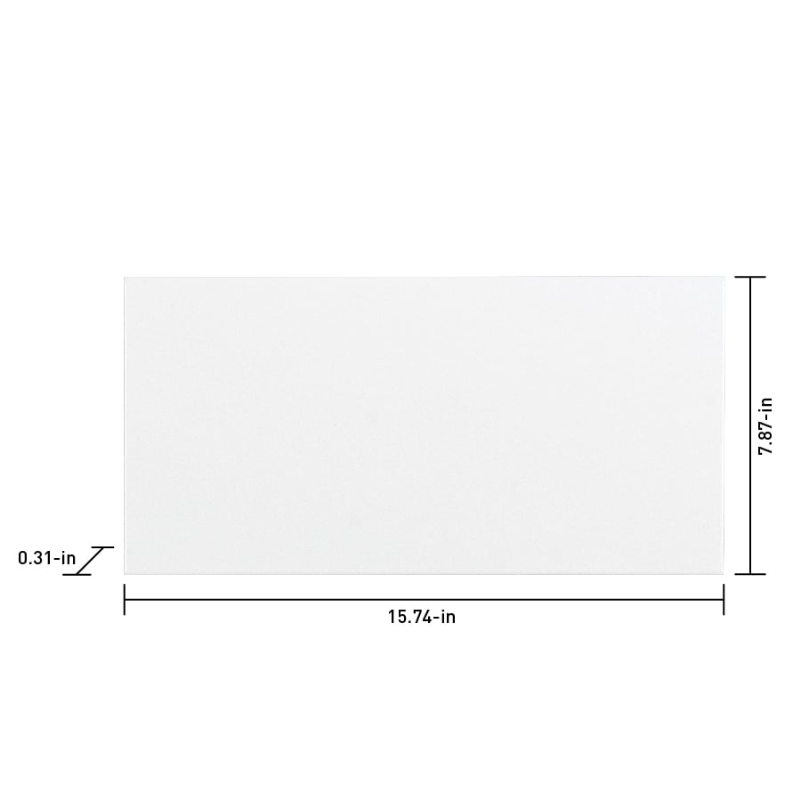 Satori Hudson Brilliant White 8-in x 16-in Glossy Ceramic Subway Wall Tile (0.86-sq. ft/ Piece)