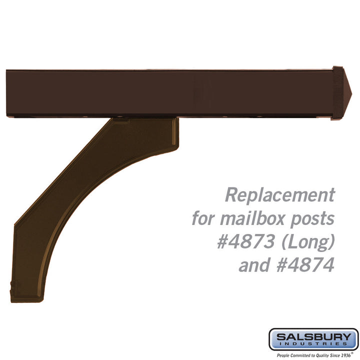 Bronze Arm Kit Replacement for Deluxe Mailbox Post for Two Mailboxes