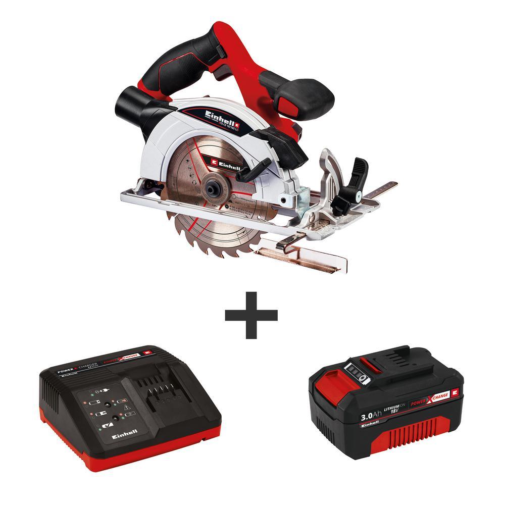 PXC 18-Volt Cordless 6-1/2 in. 4,200-RPM Circular Saw with Adjustable Angle (Tool Only) - Super Arbor