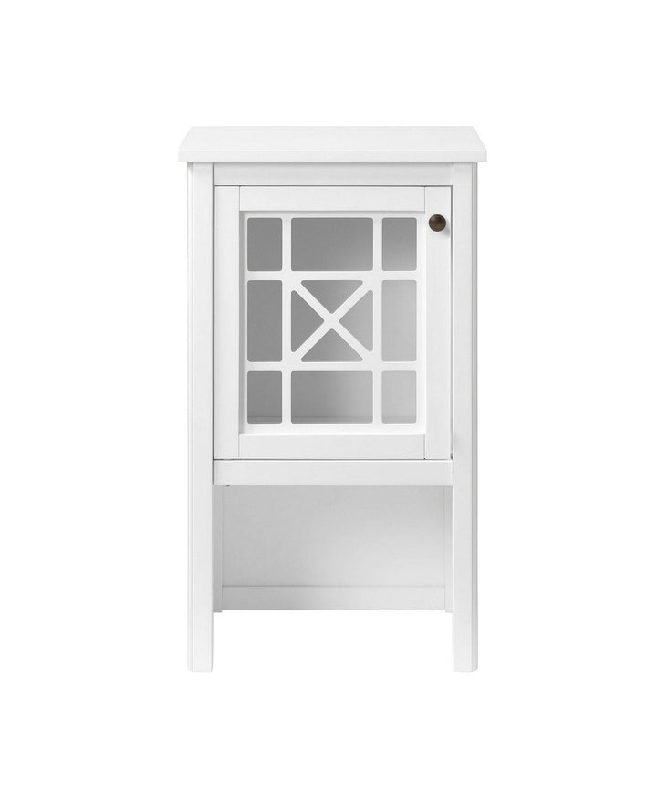 Alaterre Furniture 17-in x 29-in x 12-in White Wood Freestanding Linen Cabinet