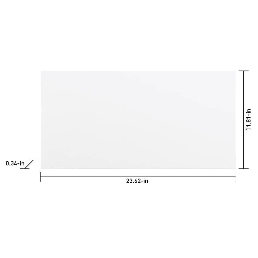 Satori Hudson Brilliant White Glossy 12-in x 24-in Glossy Ceramic Wall Tile
