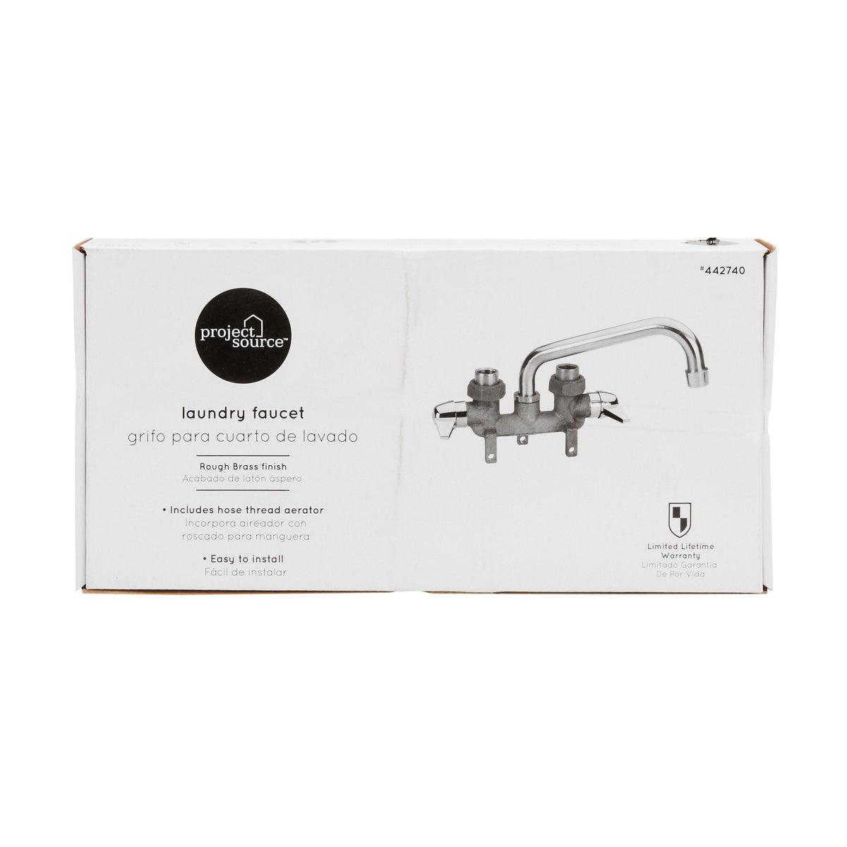 Project Source Rough Brass 2-handle Deck-mount Utility Faucet