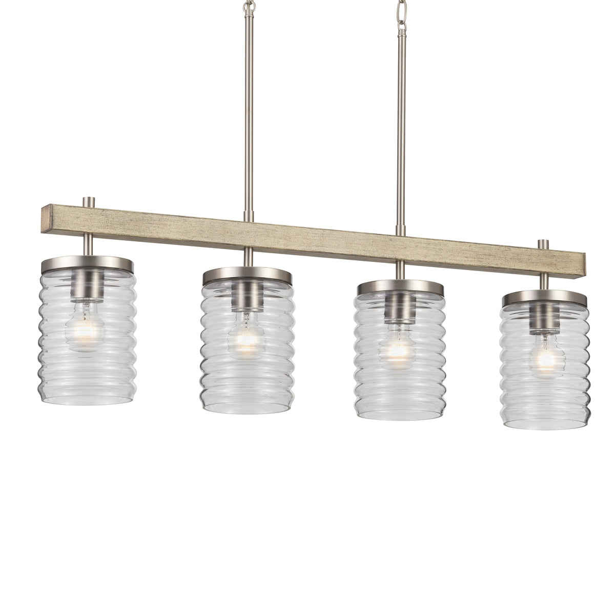 Kichler Maritime 4-Light Brushed Nickel Coastal Chandelier