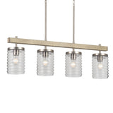 Kichler Maritime 4-Light Brushed Nickel Coastal Chandelier
