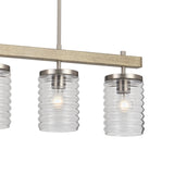 Kichler Maritime 4-Light Brushed Nickel Coastal Chandelier