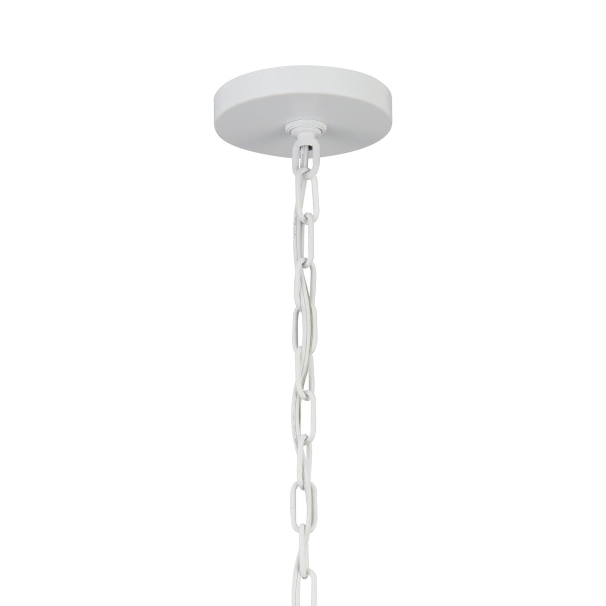 Kichler Sayulita 4-Light White Coastal Drum Medium Hanging Pendant Light