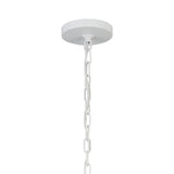 Kichler Sayulita 4-Light White Coastal Drum Medium Hanging Pendant Light
