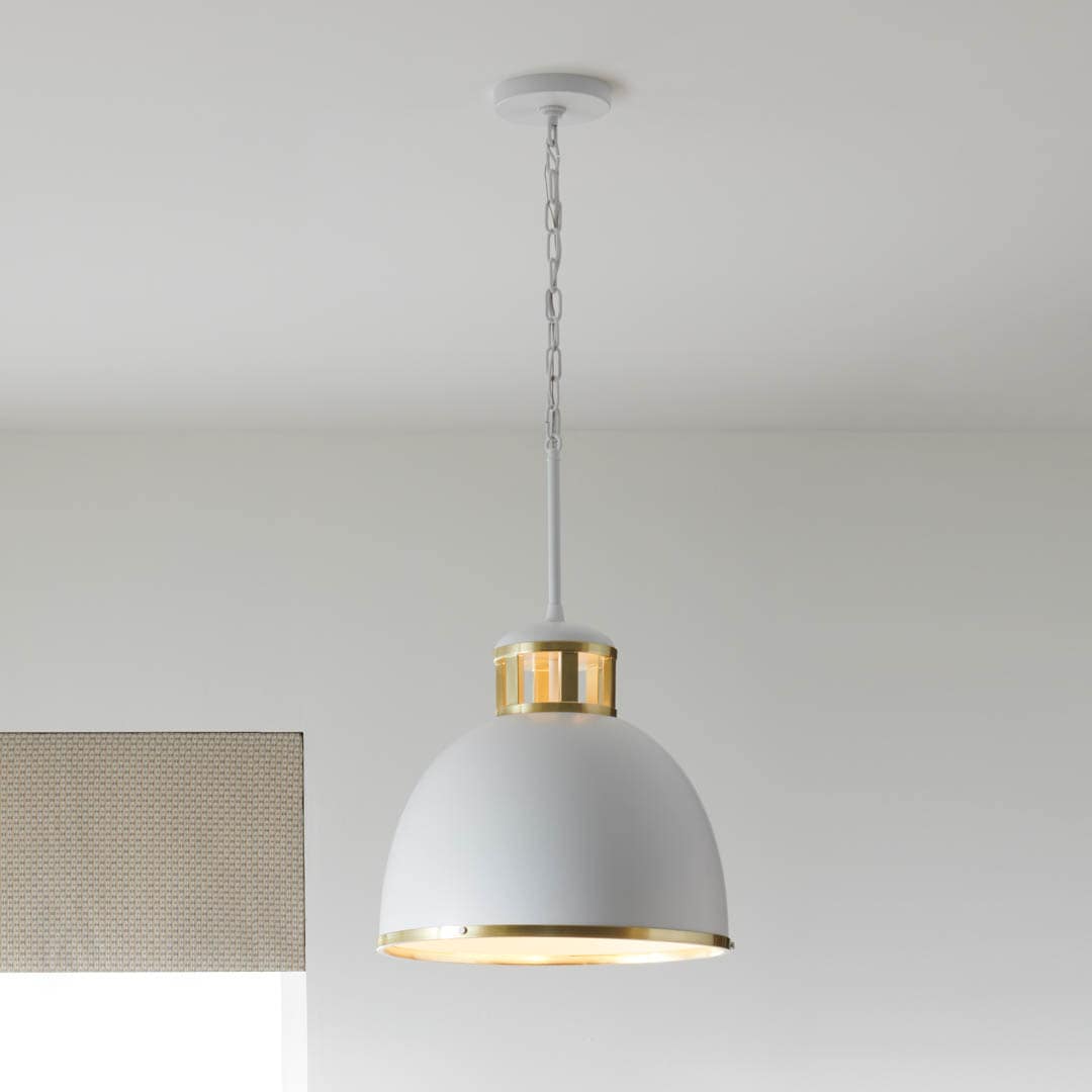 Kichler Sansara 3-Light Champagne Gold Coastal Dome Medium Hanging Pendant Light