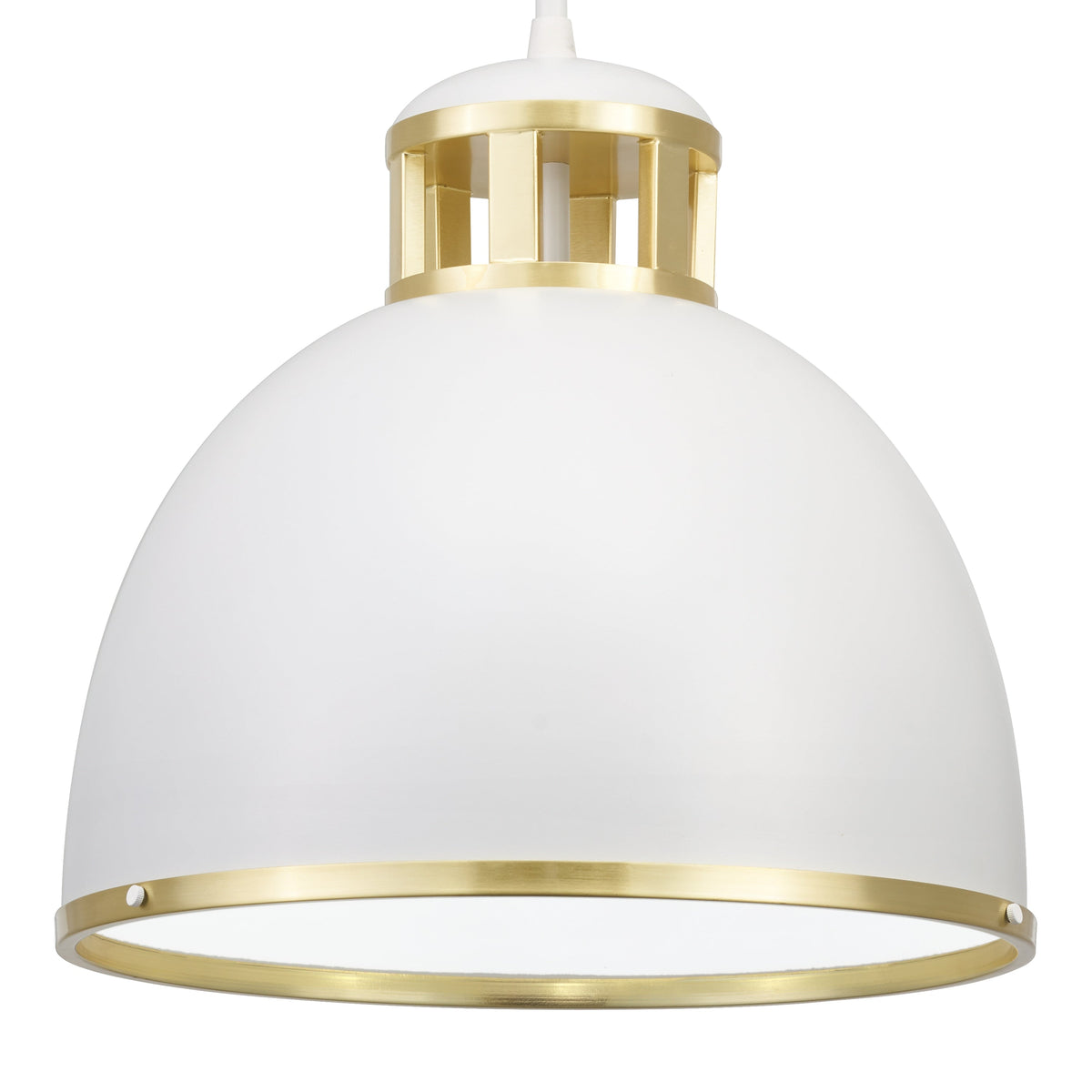Kichler Sansara 3-Light Champagne Gold Coastal Dome Medium Hanging Pendant Light