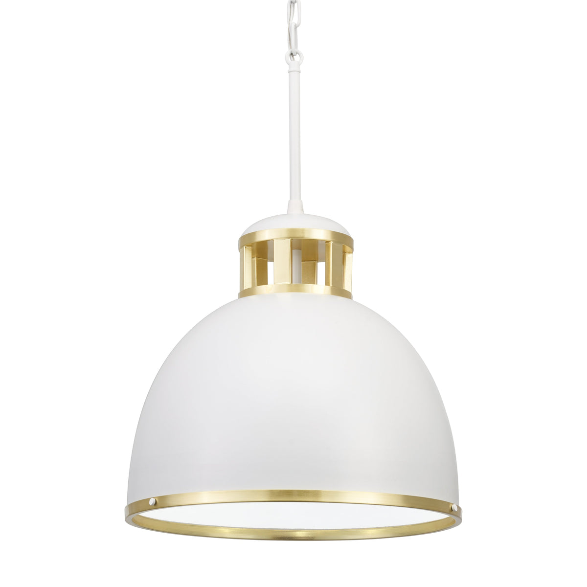 Kichler Sansara 3-Light Champagne Gold Coastal Dome Medium Hanging Pendant Light