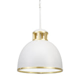 Kichler Sansara 3-Light Champagne Gold Coastal Dome Medium Hanging Pendant Light
