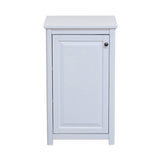 Alaterre Furniture Dorset 17-in x 29-in x 13-in White Wood Freestanding Linen Cabinet