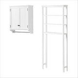 Alaterre Furniture 27-in x 65-in x 8-in White Wood Wall-mount Linen Cabinet
