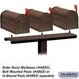 3-Wide Mailbox Spreader for Rural and Townhouse Mailboxes, Bronze