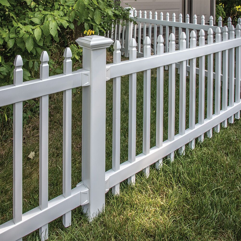 Freedom 6-ft H x 4-in W White Vinyl Blank Fence Post (Assembled)