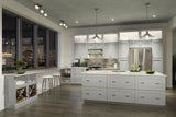 allen + roth Stonewall 27-in W x 34.5-in H x 24-in D Stone 3-Drawer Base Fully Assembled Cabinet (Flat Panel Style)