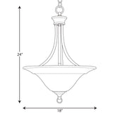 Progress Lighting Trinity 3-Light Antique Bronze Transitional Chandelier