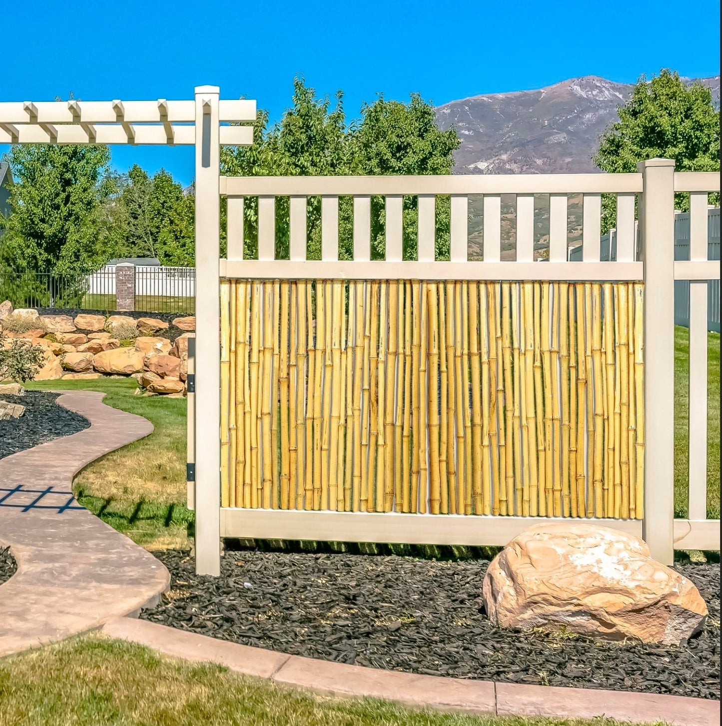 Garden Craft 6x6 Light Brown Bamboo Rolled Fencing