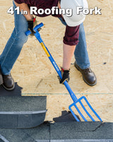 Kobalt 41-in All-Steel Roofing Fork Roof Rake with T-Handle