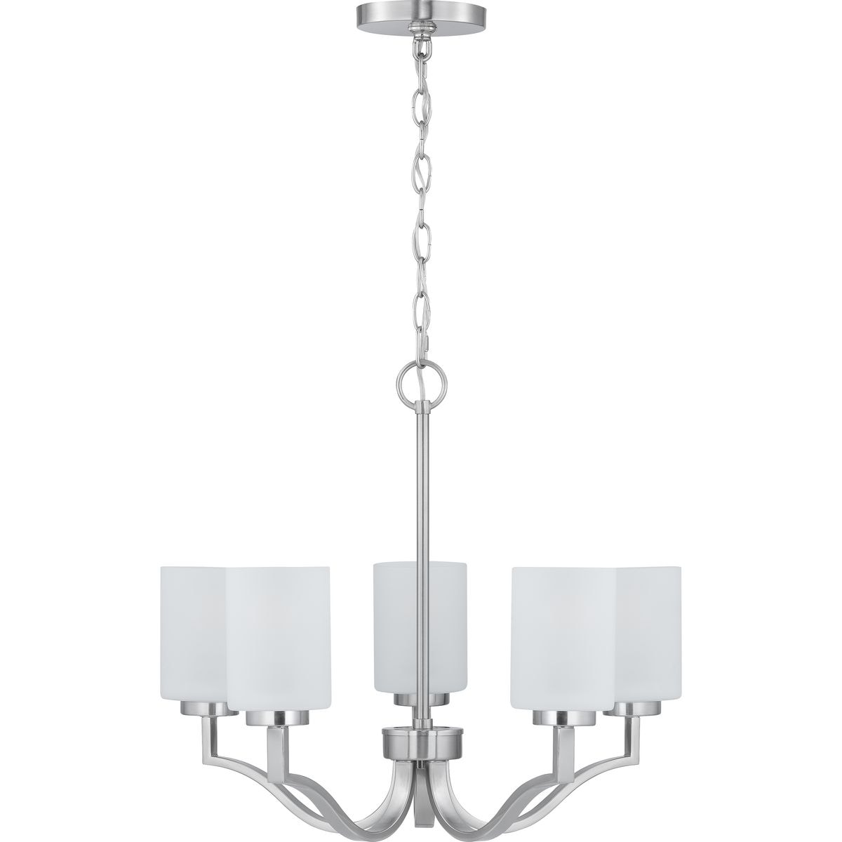 Progress Lighting Avette 5-Light Brushed Nickel Transitional Chandelier