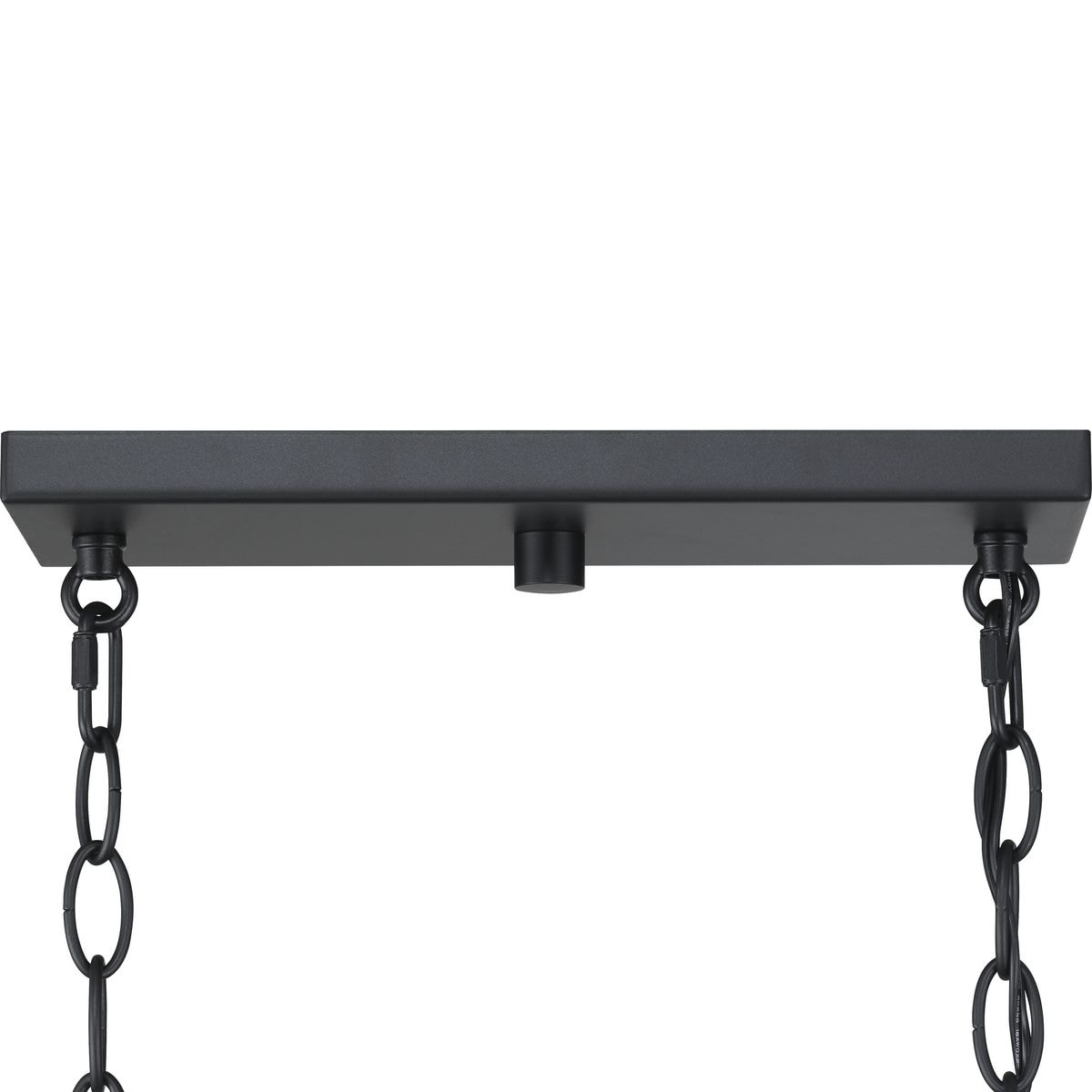 Progress Lighting Rexington 4-Light Matte Black Modern/Contemporary Etched Glass Linear Large Hanging Kitchen Island Light
