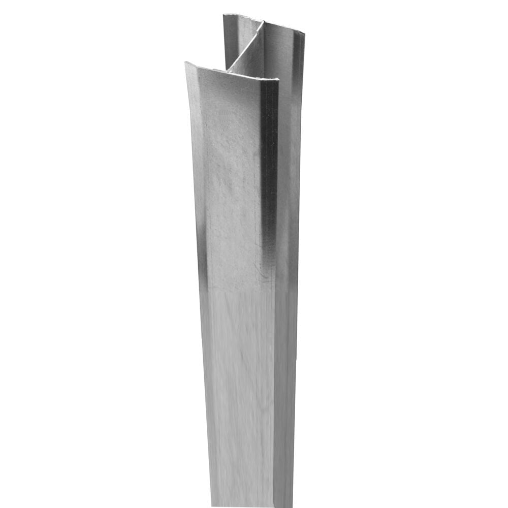 Freedom 100-in Silver Metal Post Insert For Vinyl Fence