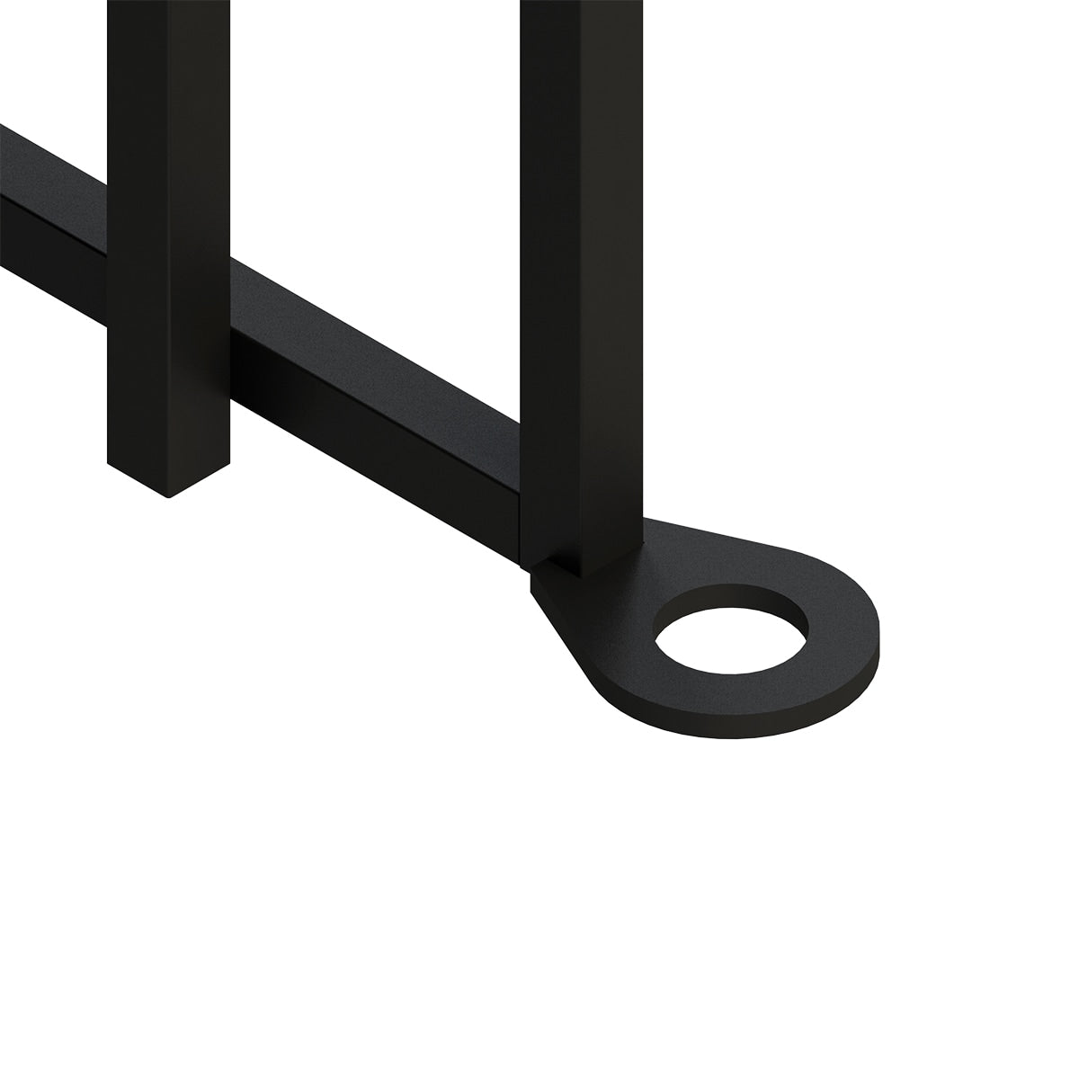 YARDLINK Right Transitional Panel 4-ft H x 2-ft W Black Steel Decorative Metal Pressed-point No Dig Decorative Fence Panel