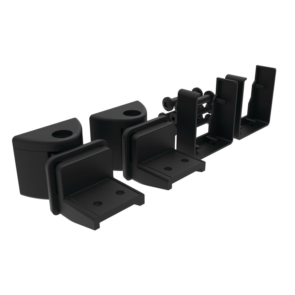 Freedom 7.52-in x 3.14-in VersaRail Matte Black Aluminum Angle Adapter