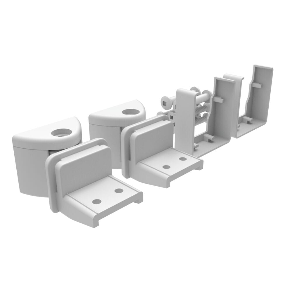 Freedom 7.52-in x 3.14-in VersaRail White Aluminum Angle Adapter