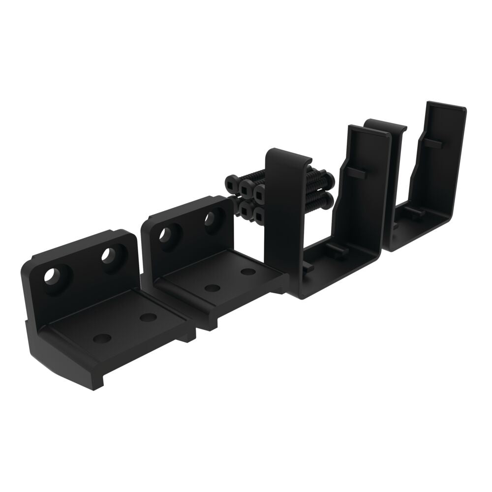 Freedom 6.32-in x 3.14-in VersaRail Matte Black Aluminum Line Connector