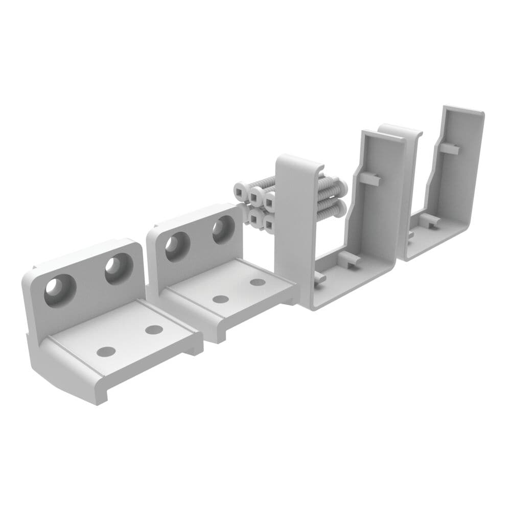 Freedom 6.32-in x 3.14-in VersaRail White Aluminum Line Connector