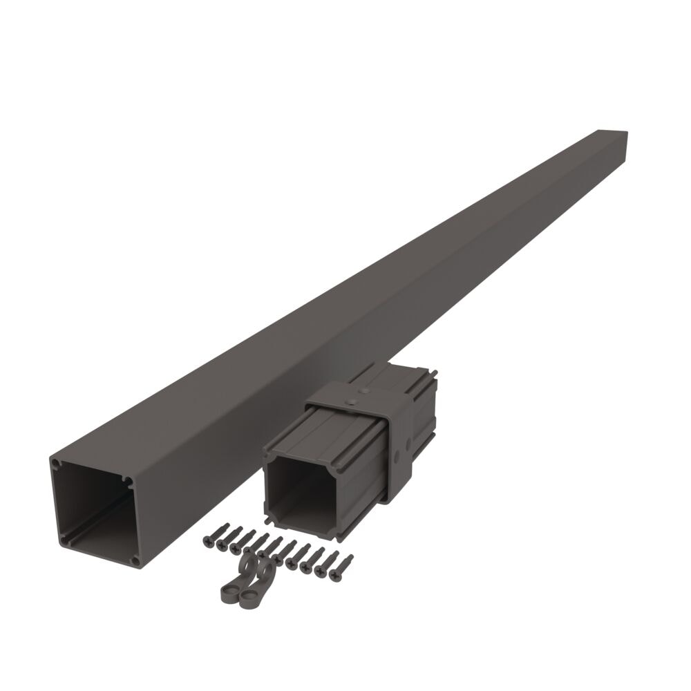 Freedom 2.5-in x 2.5-in x 6-ft Matte Bronze Aluminum Deck Post Extension
