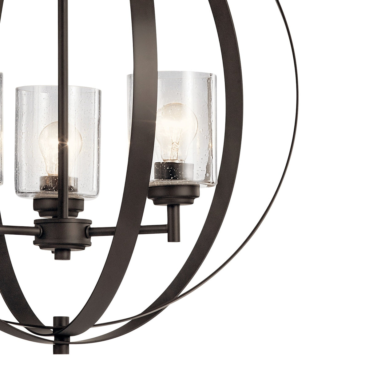 Kichler Winslow 3-Light Bronze Modern/Contemporary Cage Chandelier